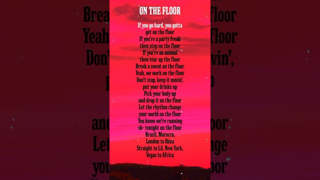 Jennifer Lopez, Pitbull - On The Floor (Lyrics) #shorts #lyrics #music #fyp