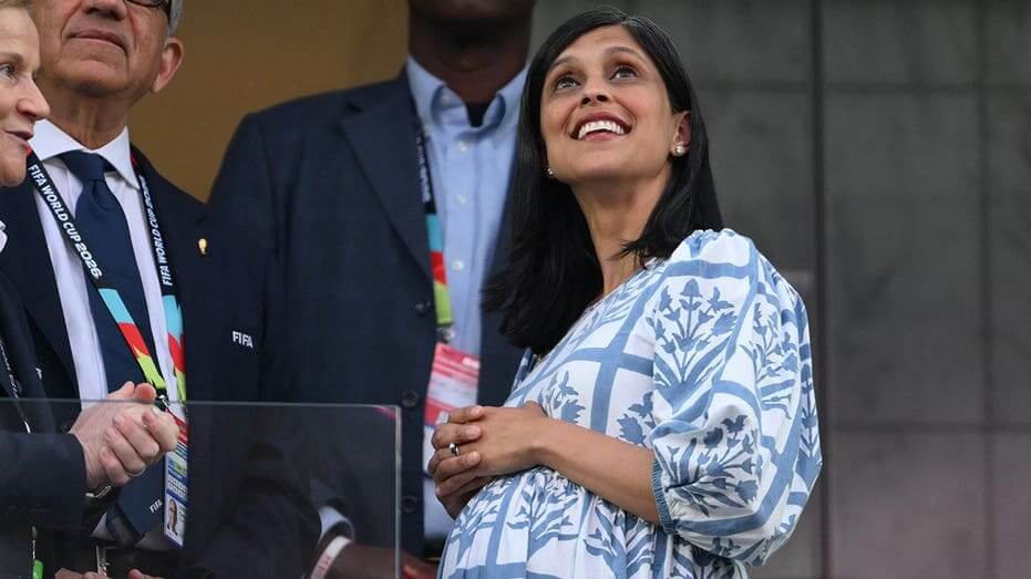 Second Lady Usha Vance, Celebrities Attend US Soccer Match in Los Angeles