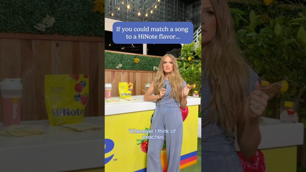HiNote flavors as songs with Carrie Underwood! #hinote #healthandwellnessgoals