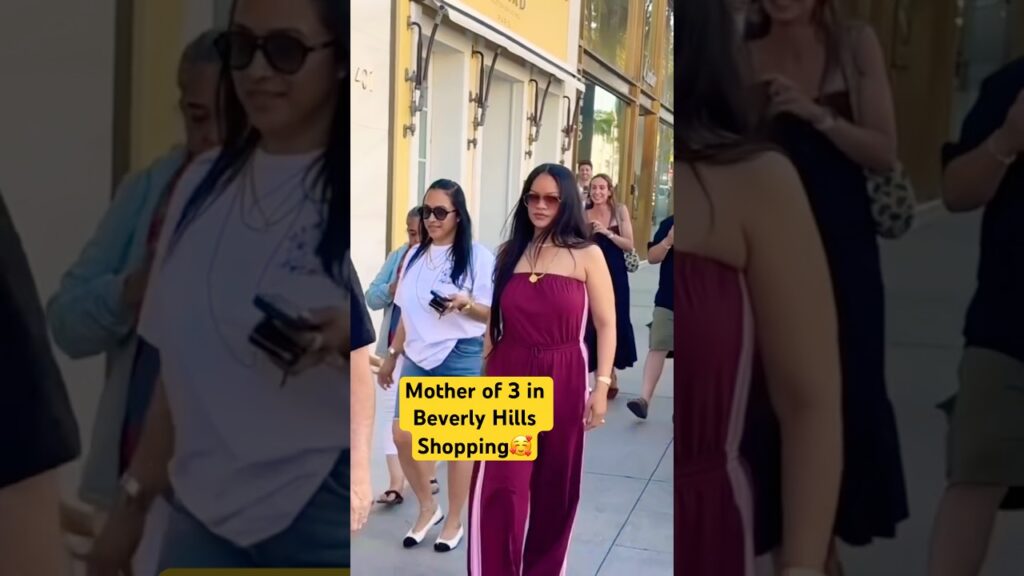 Rihanna Takes Over Beverly Hills For A Luxury Shopping Spree! 🌴💰#rihanna #fashion #streetstyle