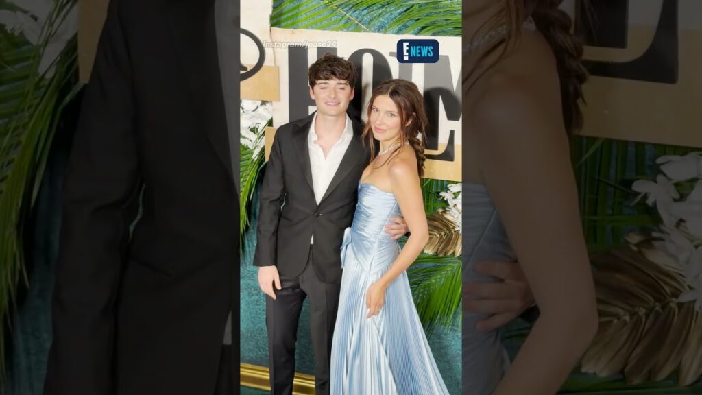 Millie Bobby Brown and Noah Schnapp are all smiles at the NYC premiere of "Enola Holmes 3."