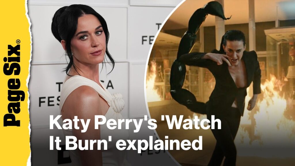All the Easter eggs in 'angry' Katy Perry's 'Watch It Burn' music video