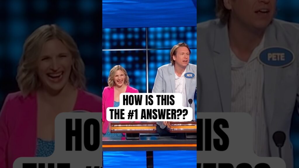I CAN’T BELIEVE thats the NUMBER ONE ANSWER 🤣 Losing my mind on  Family Feud. #peteholmes