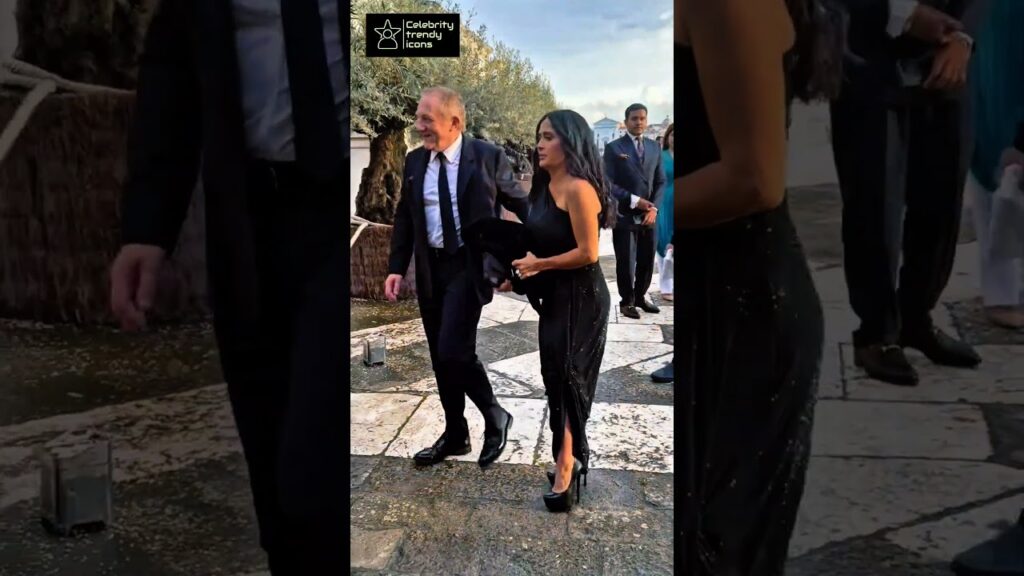 Salma Hayek with Husband coming for an Event 😍❤️ #Salmahayek
