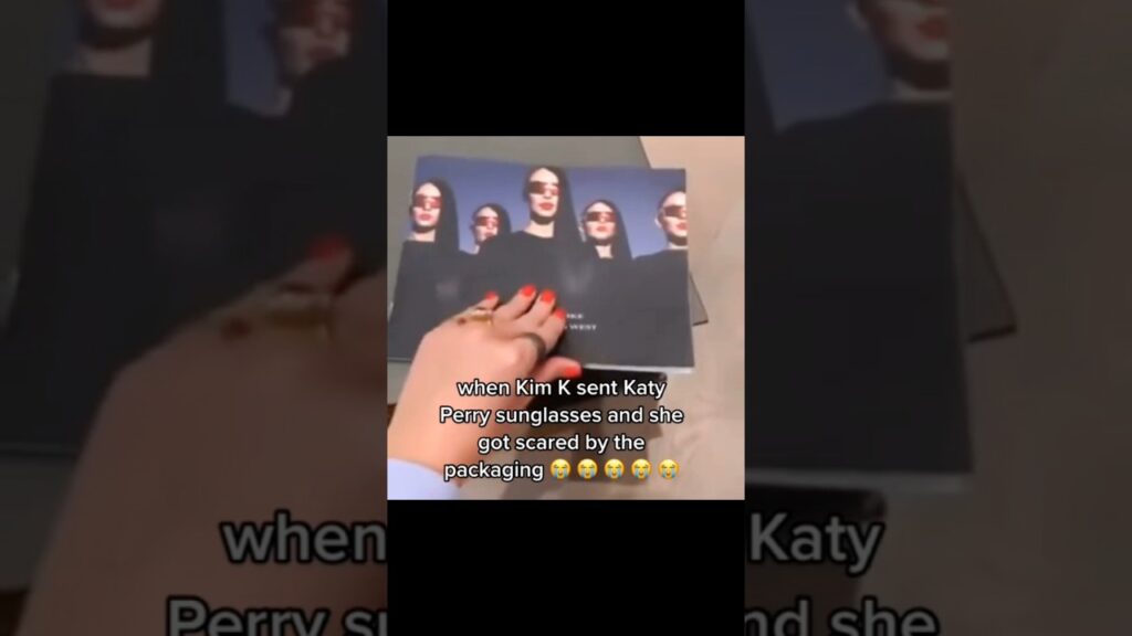 When Kim Kardashian sent Katy Perry sunglasses and she got scared by the packaging 😭💔