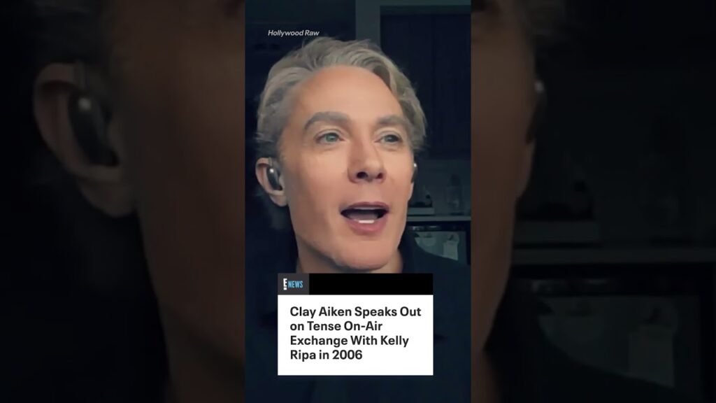 Clay Aiken is getting candid about 𝘵𝘩𝘢𝘵 viral moment with Kelly Ripa in 2006. (🎥: Hollywood Raw)