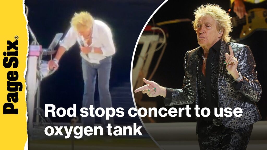 Rod Stewart stops Utah concert to use oxygen tank onstage after nearly fainting
