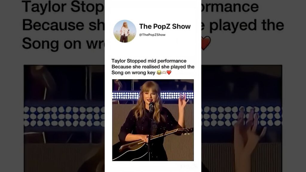 Taylor realised her mistake and corrected it immediately #taylorswift #taylorsversion #swifties #ts