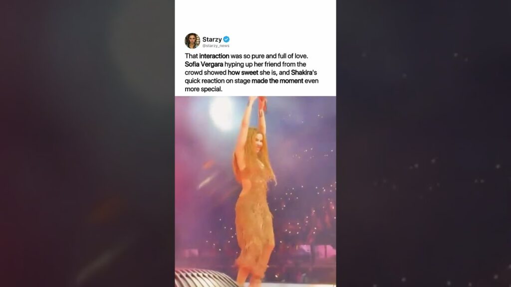 SHAKIRA BLOWS KISS SOFIA VERGARA