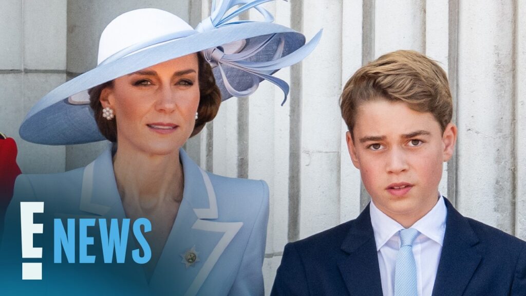 Prince George Proves He's Almost Kate Middleton's Height During Royal Appearance