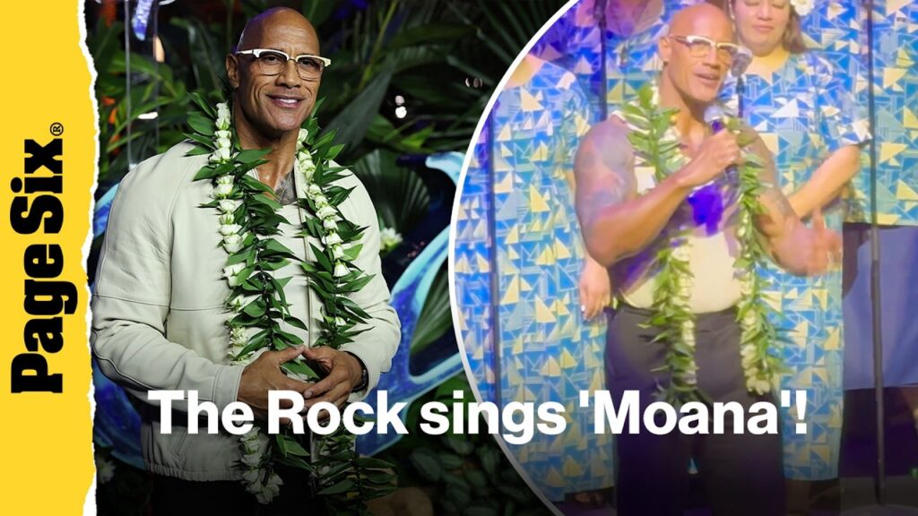 Dwayne 'The Rock' Johnson sings at 'Moana' special event in Australia