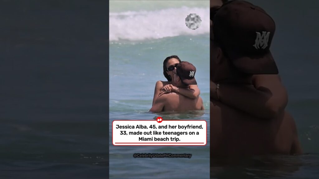 Bikini-clad Jessica Alba, 45, and boyfriend make out like teenagers on Miami beach trip #shorts