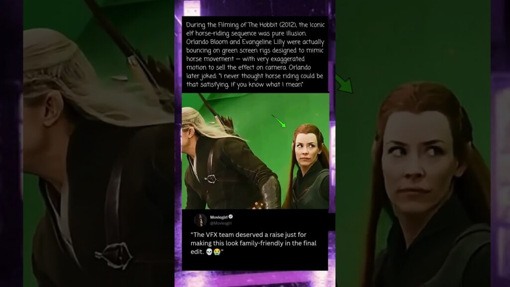 When Filming The Hobbit (2012), Evangeline Lilly wasn’t ready for this