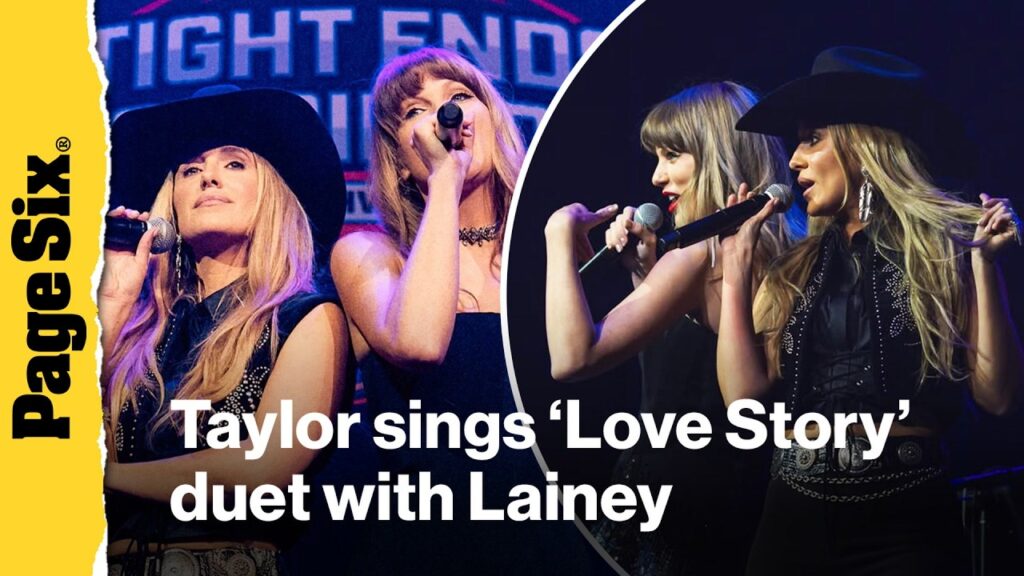 Taylor Swift sings “Love Story” with Lainey Wilson at Travis Kelce’s TEU concert