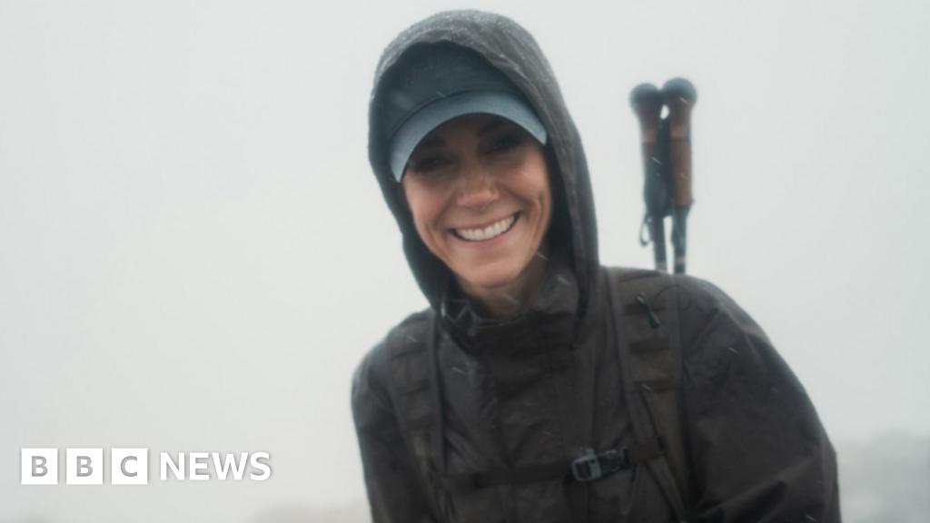 Catherine completes Three Peaks Challenge to 'explore life beyond' cancer diagnosis - BBC
