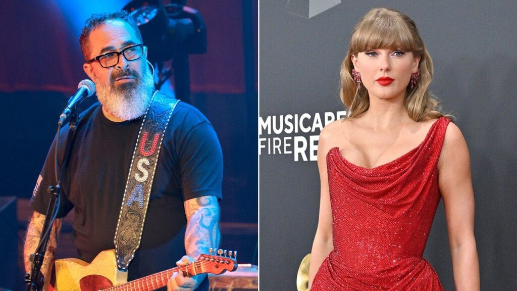Aaron Lewis' unreleased album cover found shredded in Taylor Swift merch