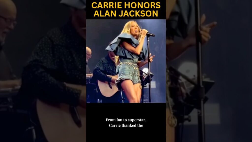Carrie Underwood's Emotional Tribute at Alan Jackson's Final Concert ❤️ #Shorts
