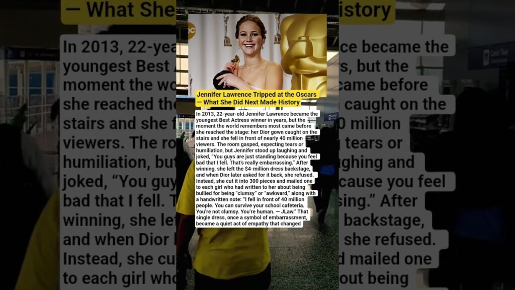 Jennifer Lawrence’s Oscars Fall Went Viral — But What She Did Afterward Made Everyone Remember Her