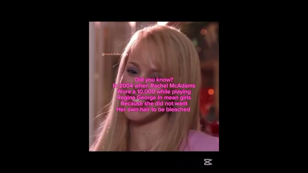 did you know? I forgot to put *wig#rachelmcadams #meangirls #reginaGeorge #unflop #vairalvideo #edit