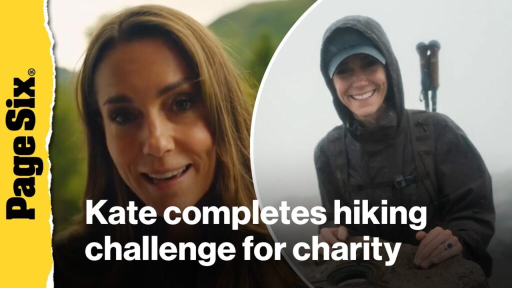 Kate Middleton completes grueling 23-mile hiking challenge to raise money for cancer charity