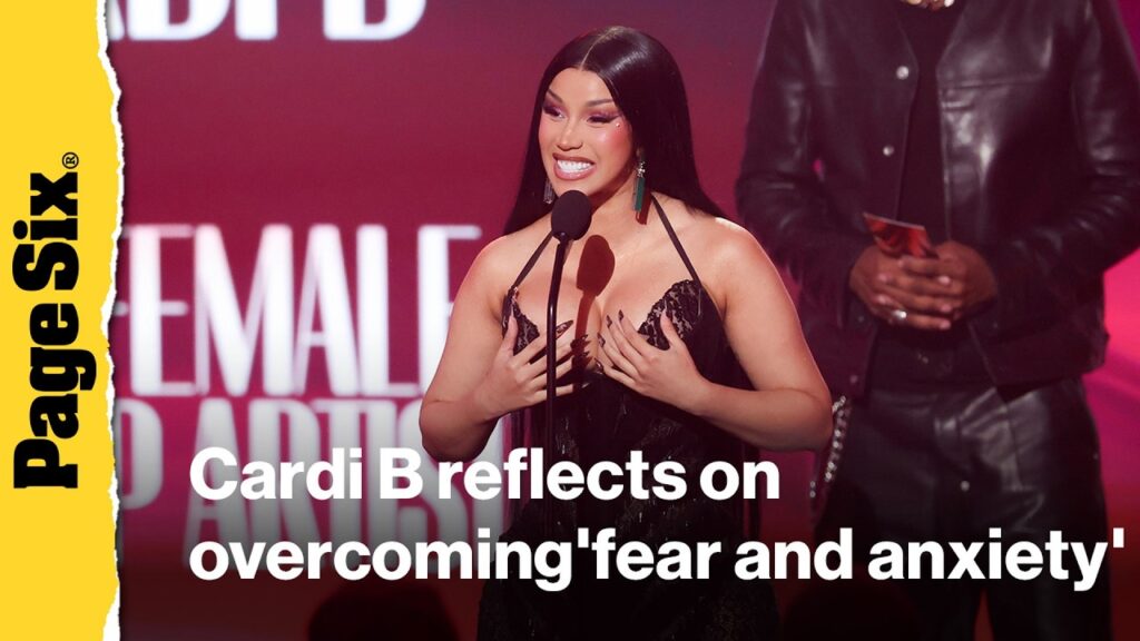Cardi B reflects on overcoming ‘fear and anxiety’ to release album during BET Awards speech Cardi B reflects on overcoming 'fear and anxiety' to release album during BET Awards speech