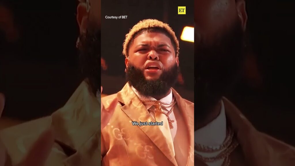 Druski wasn't about to let Olandria walk by without calling her fine. 🙂‍↕️🤏 #BETAwards