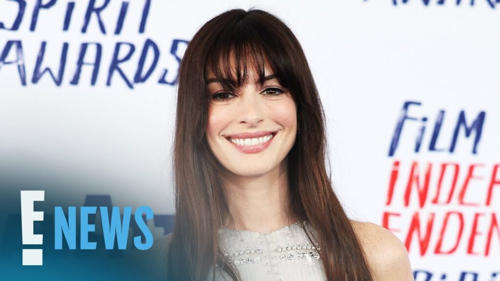 Pregnant Anne Hathaway Shows Off Baby Bump in Fiery Red Ensemble | E! News Pregnant Anne Hathaway Shows Off Baby Bump in Fiery Red Ensemble | E! News