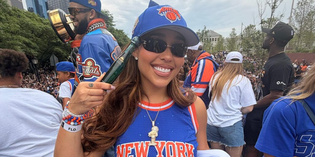 Jordyn Woods on the Knicks Parade, Displaying Her Lucky Bag, and Karl-Anthony Towns Wedding