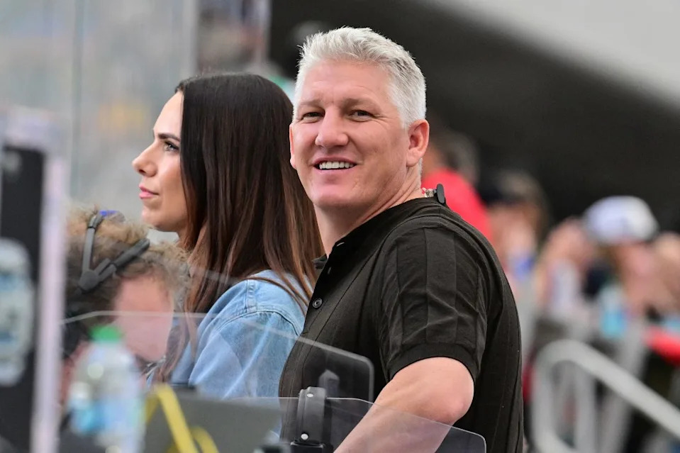 German former footballer <a class="link " href="https://sports.yahoo.com/soccer/players/375331/" data-i13n="sec:content-canvas;subsec:anchor_text;elm:context_link" data-ylk="slk:Bastian Schweinsteiger;sec:content-canvas;subsec:anchor_text;elm:context_link;itc:0" data-yga="{"yLinkElement":"context_link","yModuleName":"content-canvas","yLinkText":"Bastian Schweinsteiger","ySubModuleName":"anchor_text","yHasCommerce":false}">Bastian Schweinsteiger</a> attends the 2026 World Cup round of 32 football match between South Africa and Canada at the Los Angeles Stadium in Inglewood on June 28, 2026. (Photo by Frederic J. Brown / AFP via Getty Images) AFP via Getty Images