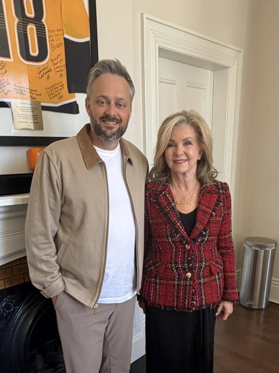 McCain did make some points, considering Republican Sen. Marsha Blackburn and Nate Bargatze met in February. / Office of Sen. Marsha Blackburn