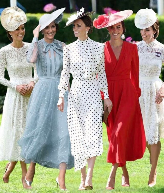 Kate at the Royal Ascot over the years