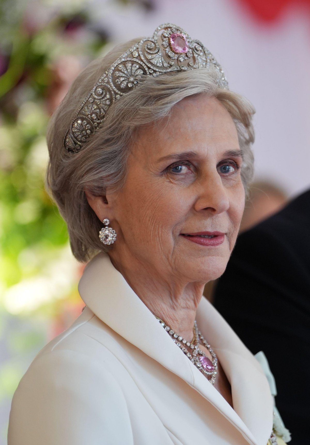 The Duke and Duchess of Gloucester attend a banquet in honor of the President of France at the Guildhall in London on July 9, 2025 (Lucy North/PA Images/Alamy)