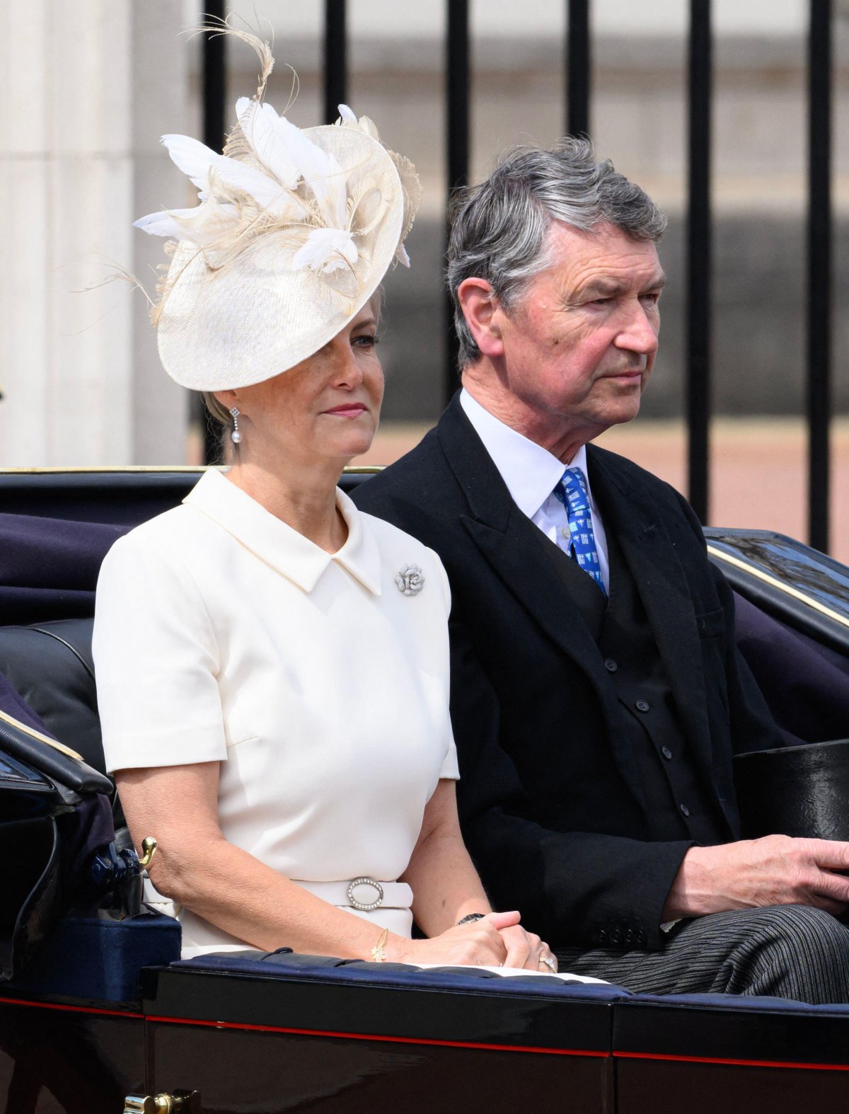 Members of the British royal family are pictured during Trooping the Colour in London on June 13, 2026 (Doug Peters/Alamy)