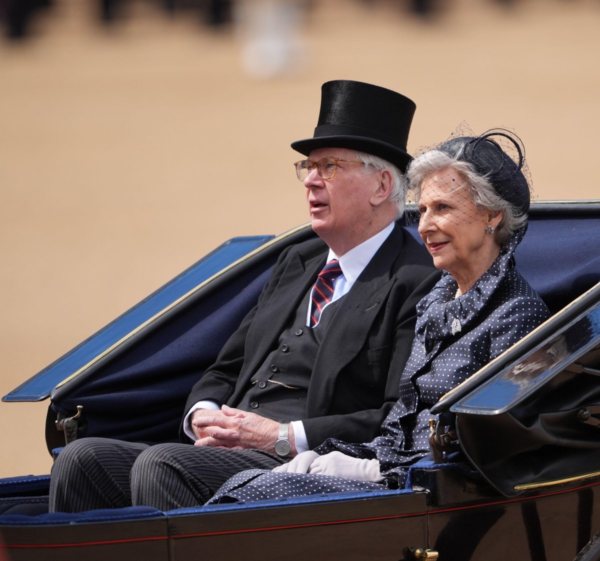 Members of the British royal family are pictured during Trooping the Colour in London on June 13, 2026 (Yui Mok/PA Images/Alamy)