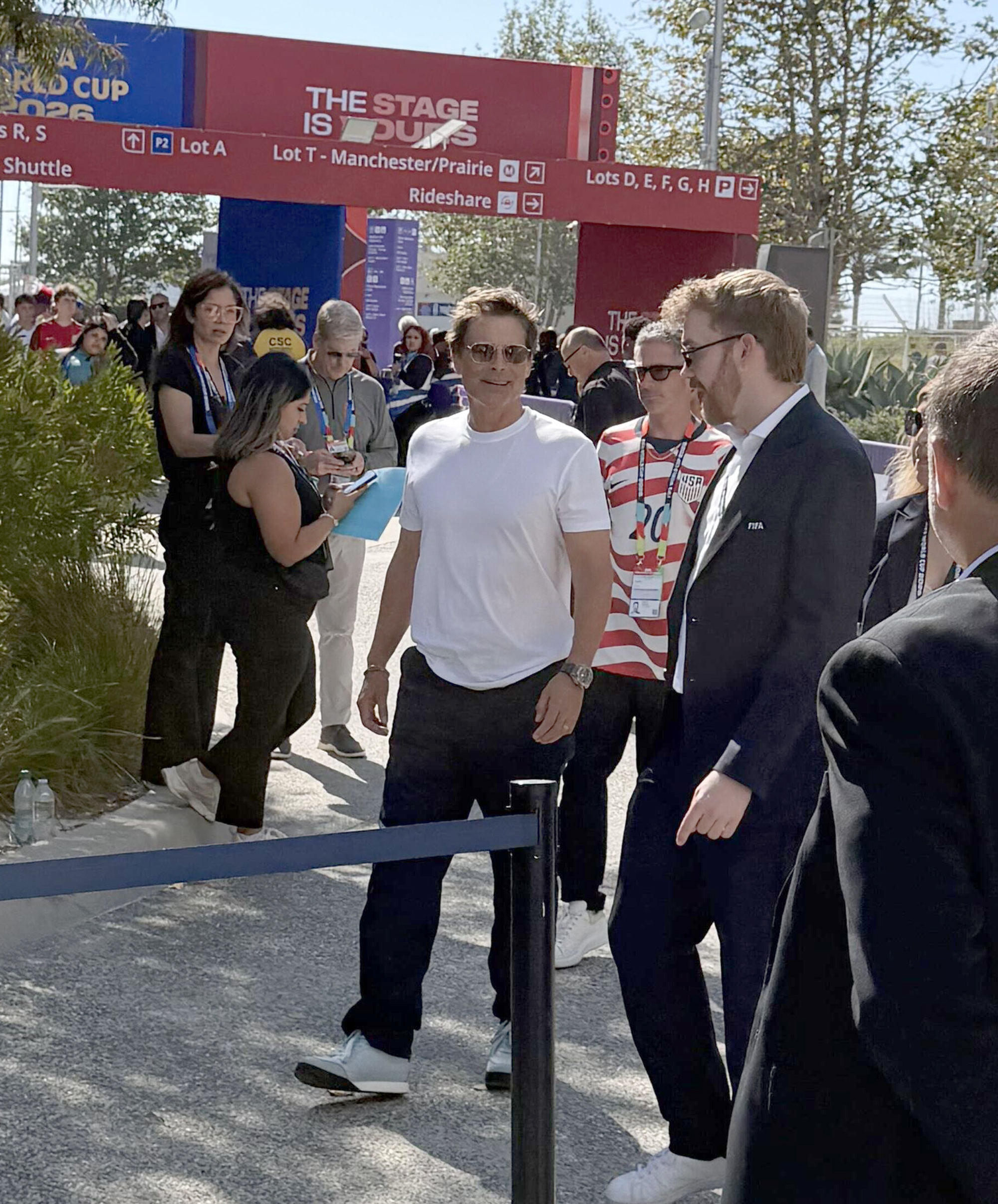 Rob Lowe, celebrities attending the World Cup Group Stage 2026
