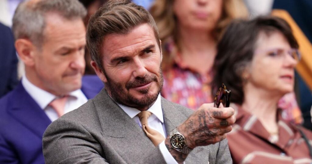 David Beckham, Mary Berry and Tess Daly among celebrities at Wimbledon
