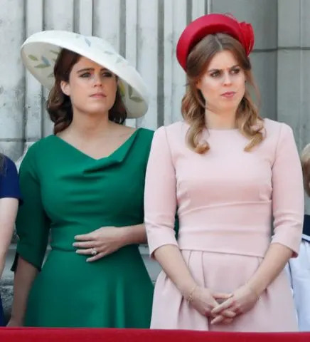 Princess Eugenie and Princess Beatrice at Trooping The Colour in 2018.Credit: Getty Images