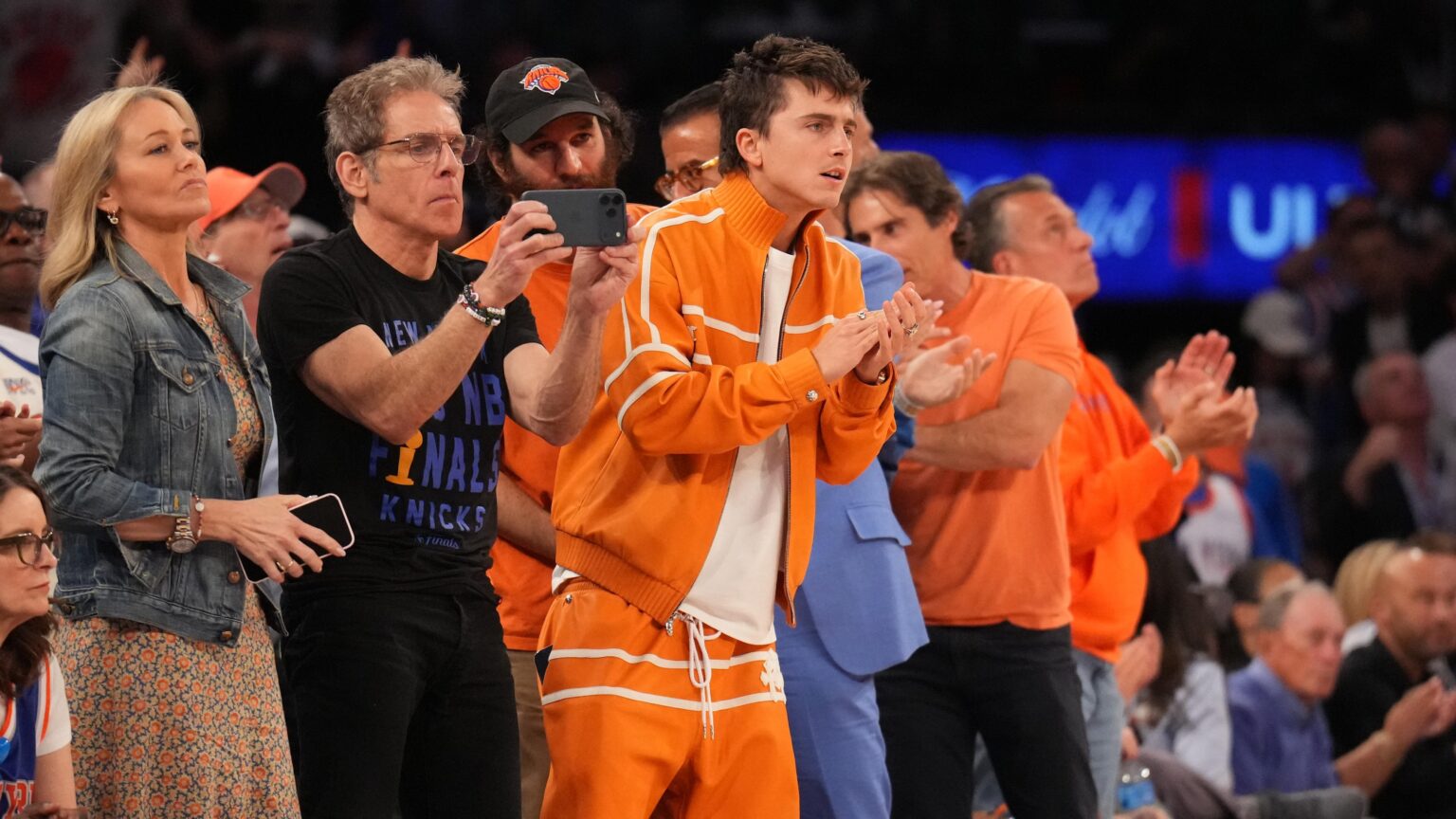Ben Stiller Got Mike Brown's Whiteboard, Timothee Chalamet Celebrates on Knicks' Jet in Viral Videos