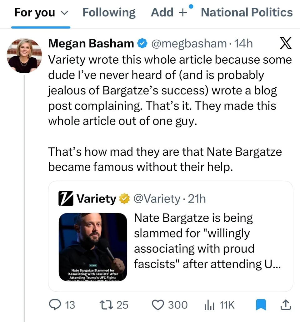 The Daily Wire journalist failed to fact-check her own claim. / Screenshot/ / X