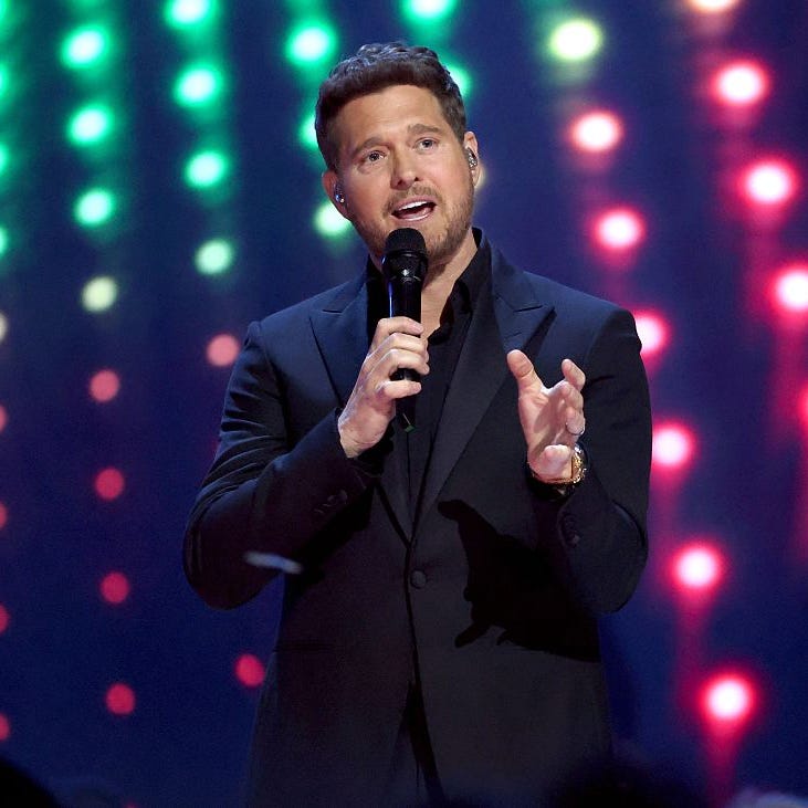 2025 JUNO Awards vancouver, british columbia march 30: michael bublé speaks onstage during the 2025 juno awards at rogers arena on march 30, 2025 in vancouver, british columbia. (photo by cindy ord/getty images)