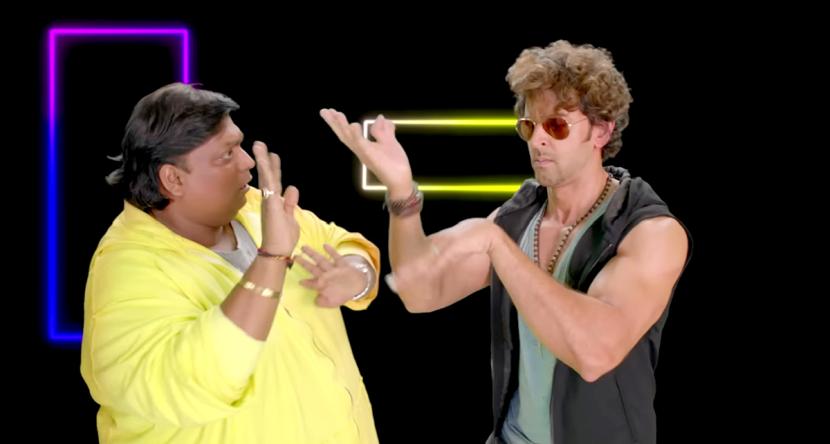 Ganesh Acharya and Hrithik Roshan in Hey Bro