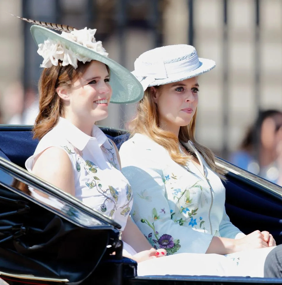 Princess Eugenie and Princess Beatrice at Trooping the Colour in 2017.Credit: Getty Images