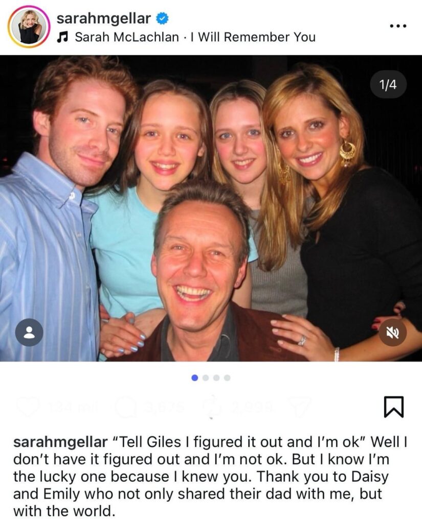 Sarah Michelle Gellar remembers her ‘Buffy the Vampire Slayer’ costar, Anthony Head