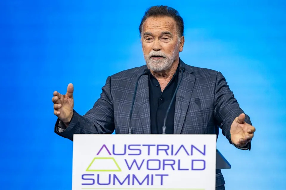 Arnold Schwarzenegger kicked off his Austrian World Summit by attacking the GOP’s embrace of coal and fossil fuels. Getty Images