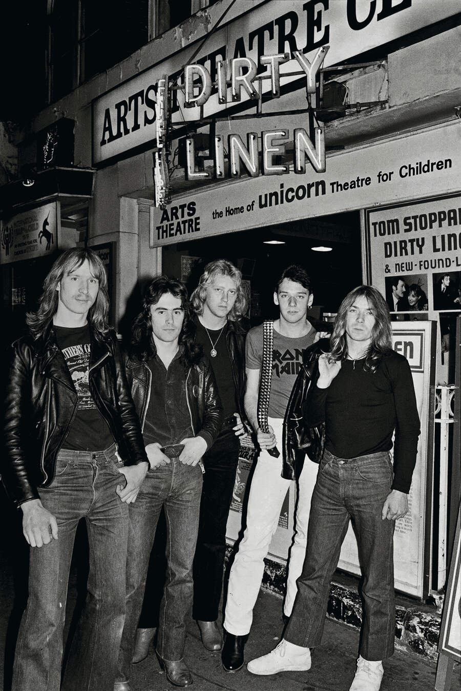 A youthful Iron Maiden in London&rsquo;s Soho, October 1979