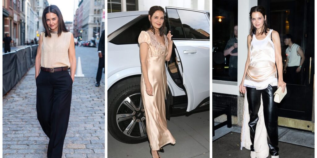 Katie Holmes’s Tribeca Film Festival Style Streak Is a Lesson in Nude Hues Katie Holmes’s Tribeca Film Festival Style Streak Is a Lesson in Nude Hues