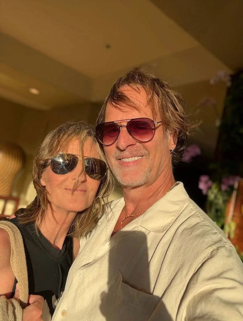 Helen Hunt and Jeffrey Nordling posing for a selfie, shared via Instagram