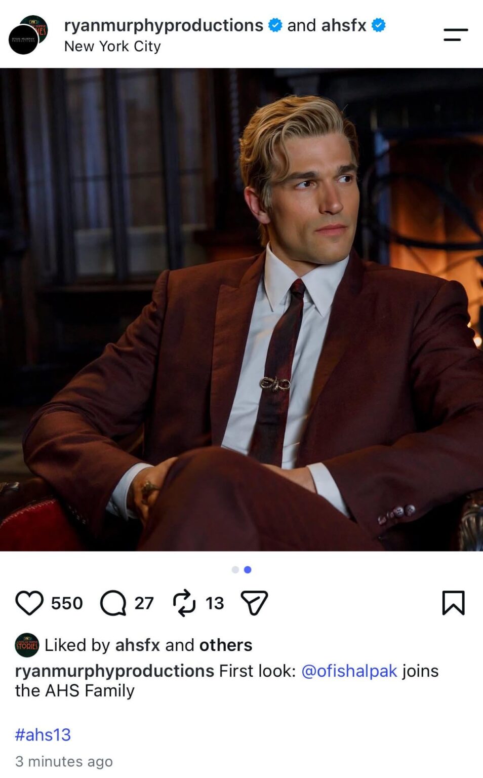 First look at Paul Anthony Kelly on American Horror Story: Season 13