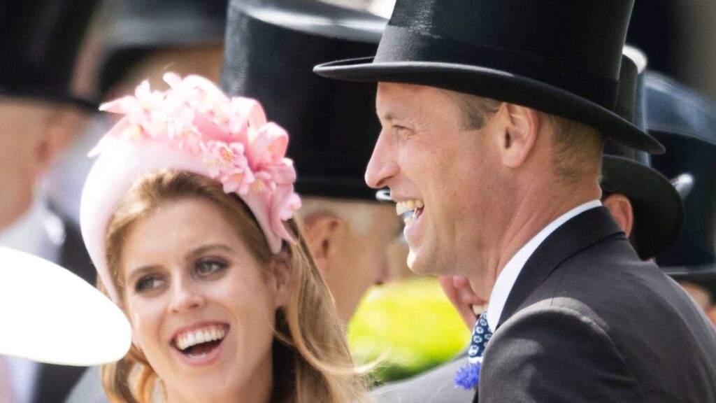 Prince William and Princess Beatrice brush off royal family woes with sweet greeting Prince William and Princess Beatrice brush off royal family woes with sweet greeting