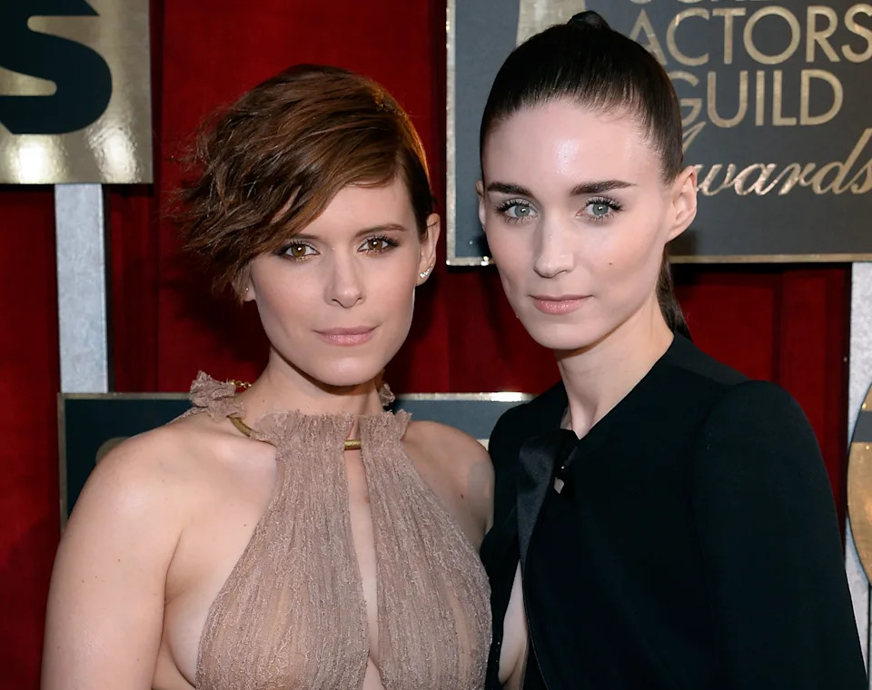 Actresses Kate Mara (L) and Rooney Mara attend the 22nd Annual Screen Actors Guild Awards at The Shrine Auditorium on January 30, 2016 in Los Angeles, California
